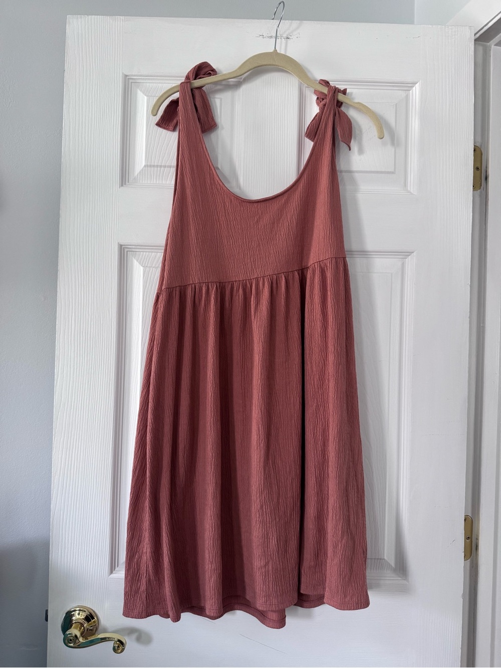 wild fable Dusty Rose Tie-Shoulder Mini Dress